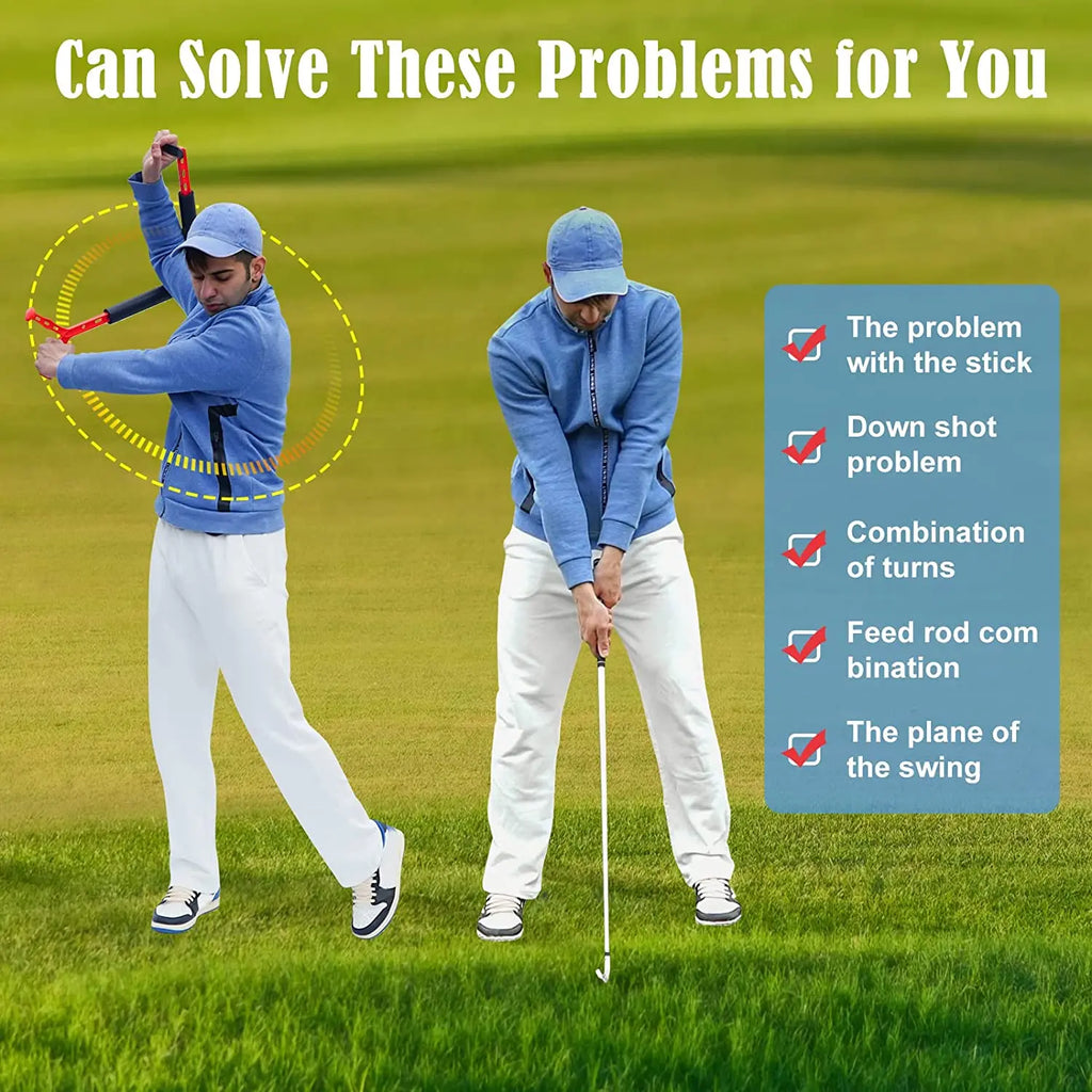 Golf Swing Trainer Aid Golf Spinner Swing Motion Trainer Golf Posture Correction Improving Gesture for Golf Beginners New