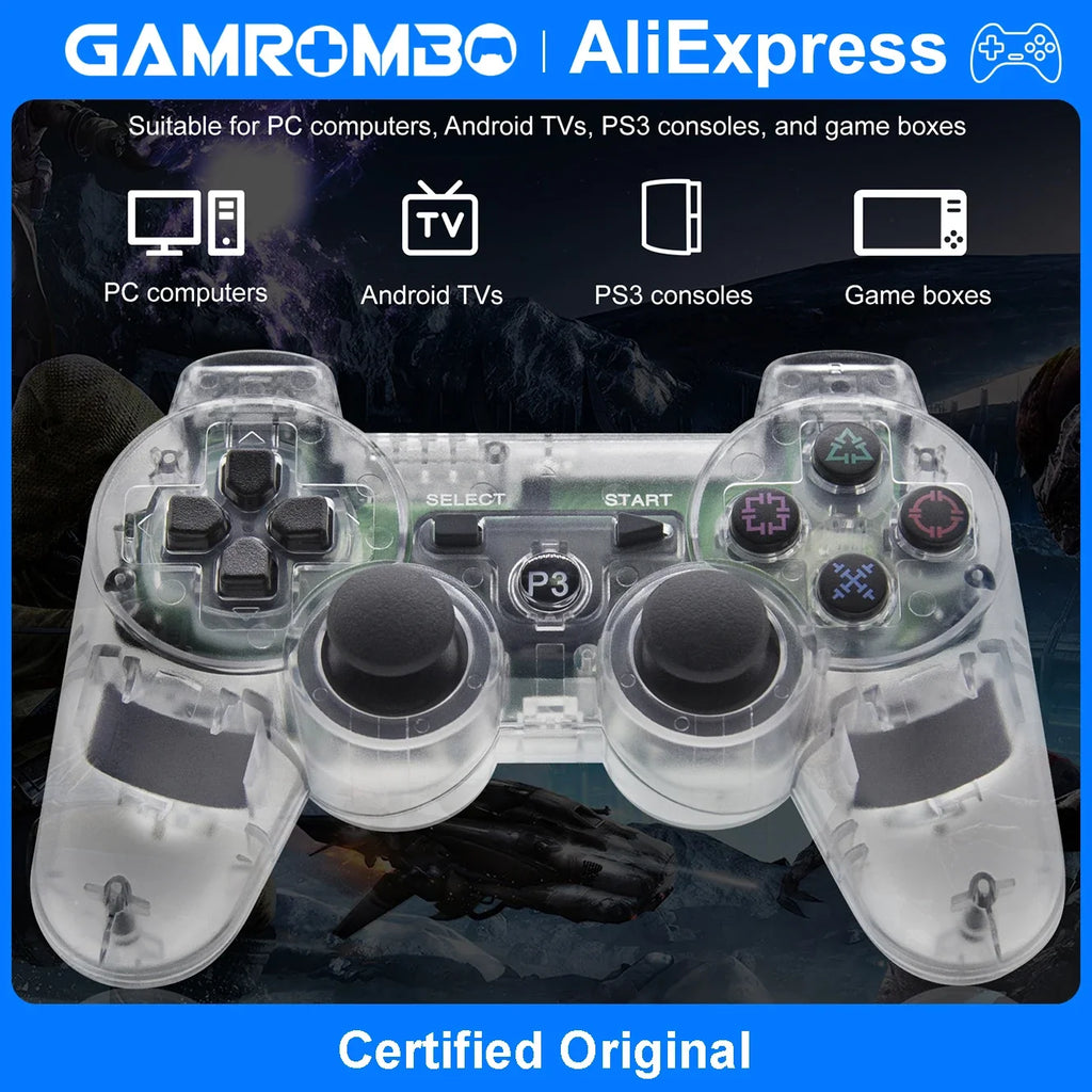Gamepads For Playstation 3 PS3 Consoles PC/Android TVs /Game Boxes 360°Joysticks Precise Targeting No Deadzone Game Controller