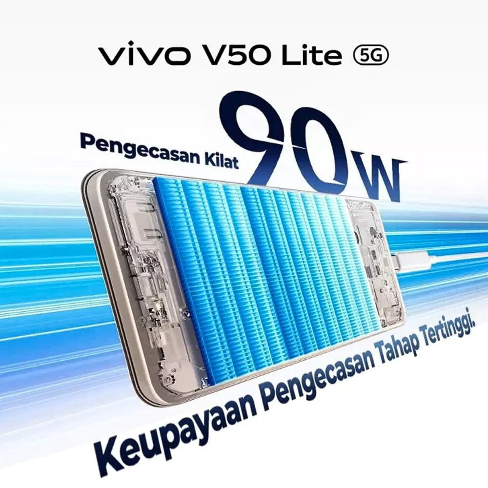 VIVO V50 Lite 5G smartphone 12GB+512GB large memory wet hand touch VIVO lightweight camera phone