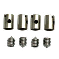 4 Sets Solderless Cable Nipples 5mm Throttle Choke for Motorcycle Scooter Quad Mower
