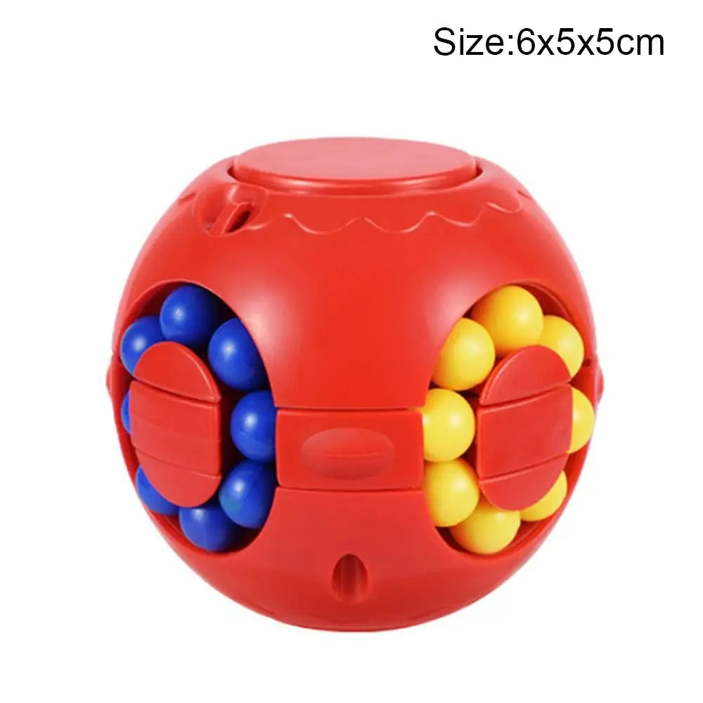 Creative Plastics Magic Bean Cube Spinner Finger Gyro Rotating Ball Finger Spinner Gyro 3D Rotating Ball