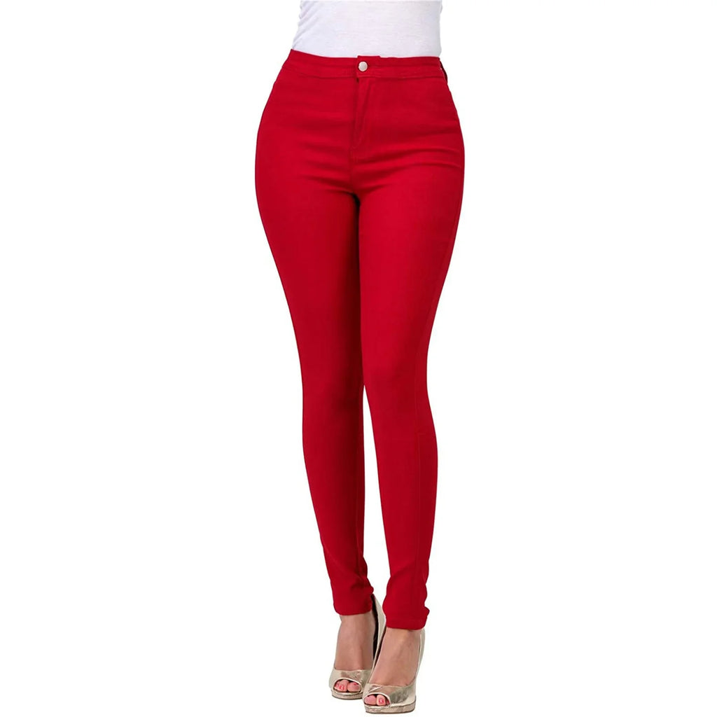 2025 New 7 Colors High Waist Slim Fit Jeans For Women Fashion Stretch Skinny Denim Pencil Pants Casual Female Trousers S-2XL