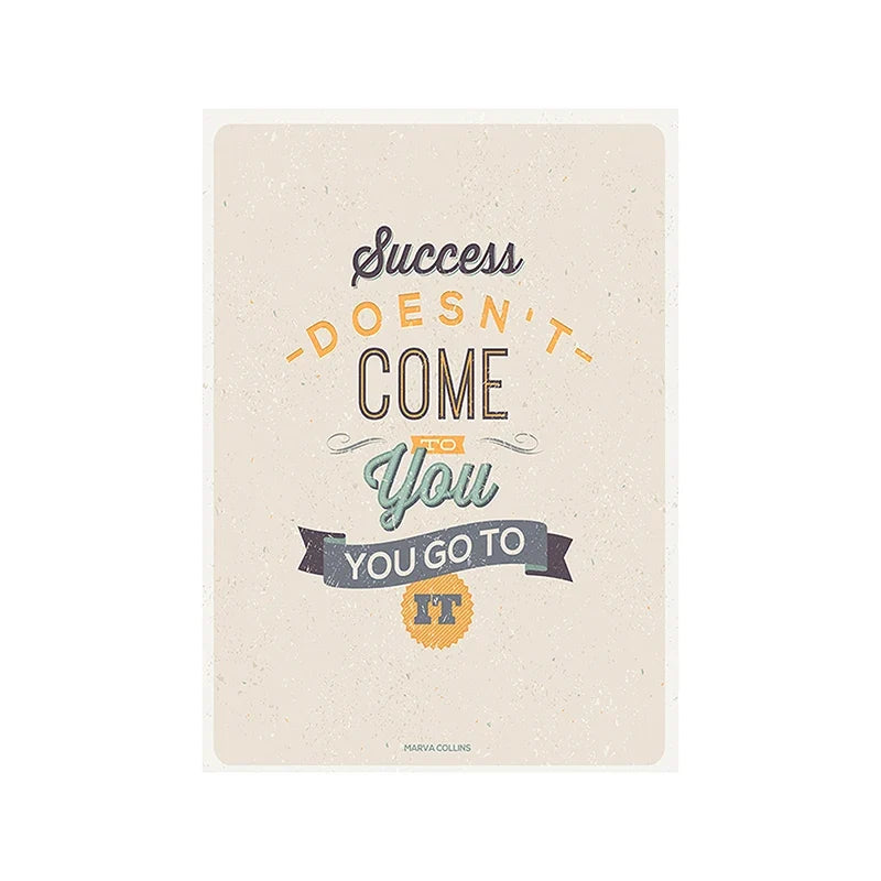 Motivational Posters Inspirational Quote In English Wall Art Decorative Painting Home Room Office Classroom Creative Decoration
