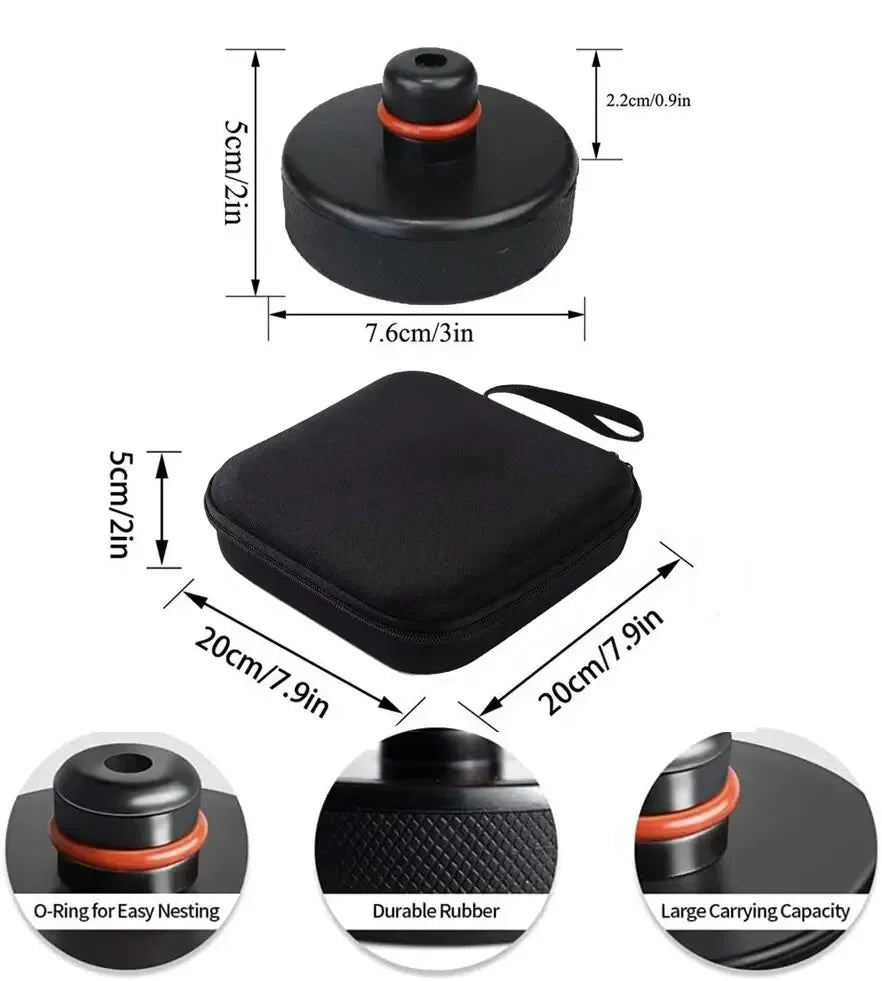 4pcs For Tesla Model X/S/3 Black Rubber Jack Lifting Point Pad Adapters Premium Styling Enhanced Protection Easy Jacking Amagi