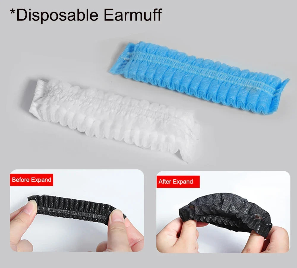 Disco Plastic Plate and Ear Cushion Earpad Disposable Earmuff Accessories for Headphones