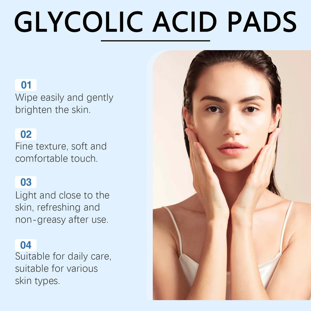 Exfoliating Cleansing Pads Remove Dirt Oil Nourishe Brighten Smooth Face Reduce Skin Irritation Redness Facial Glycolic Acid Pad