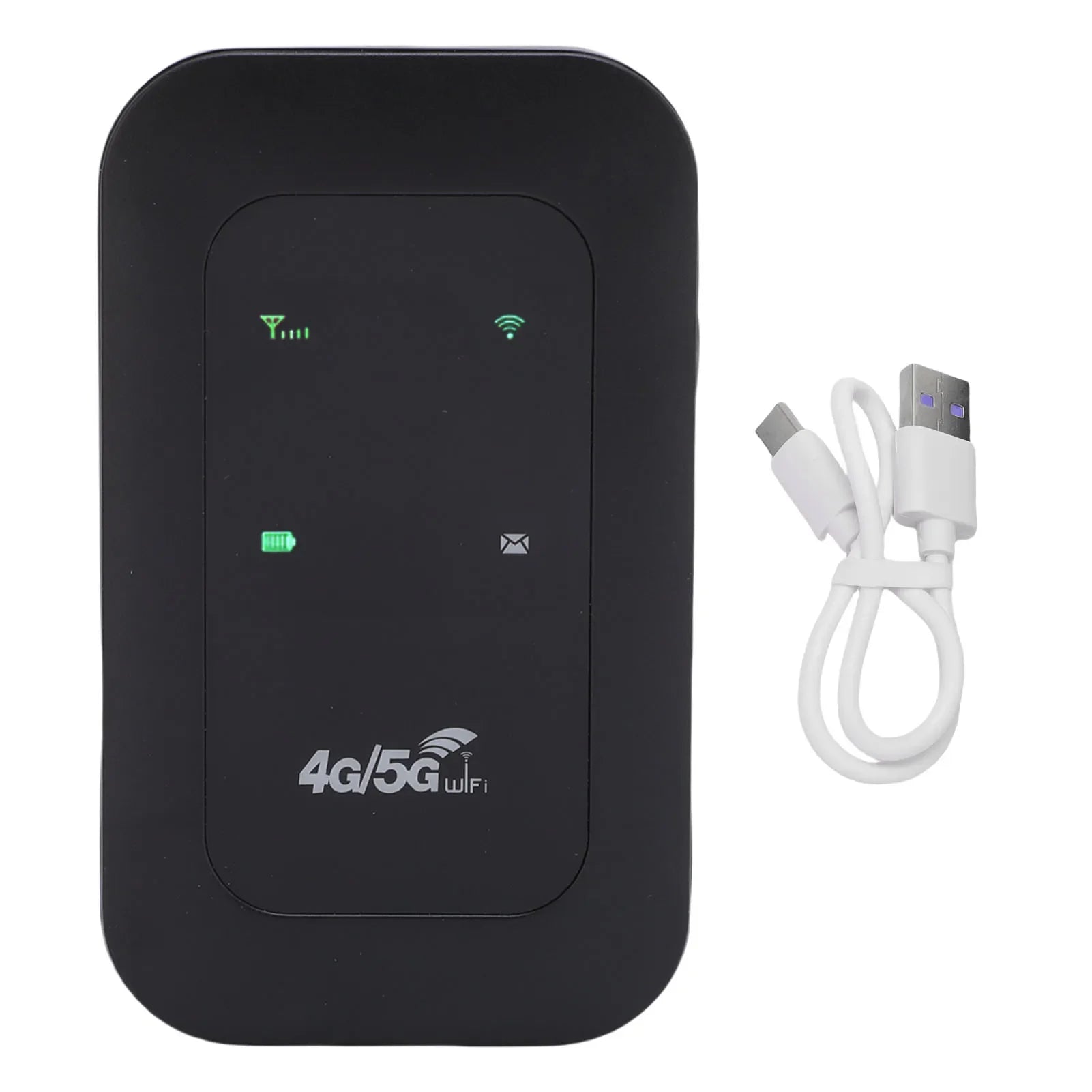 Mobile WiFi Router 2100mAh Battery Supports 10 Connected Devices 4G 5G WiFi Hotspot 300Mbps High Speed Portable for Business