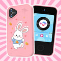 Rabbit Kids Smart Phone Camera Toy Touchscreen Baby Mobile MP3 Player Digital Educational Camera for Girls Boys Aged 3-8