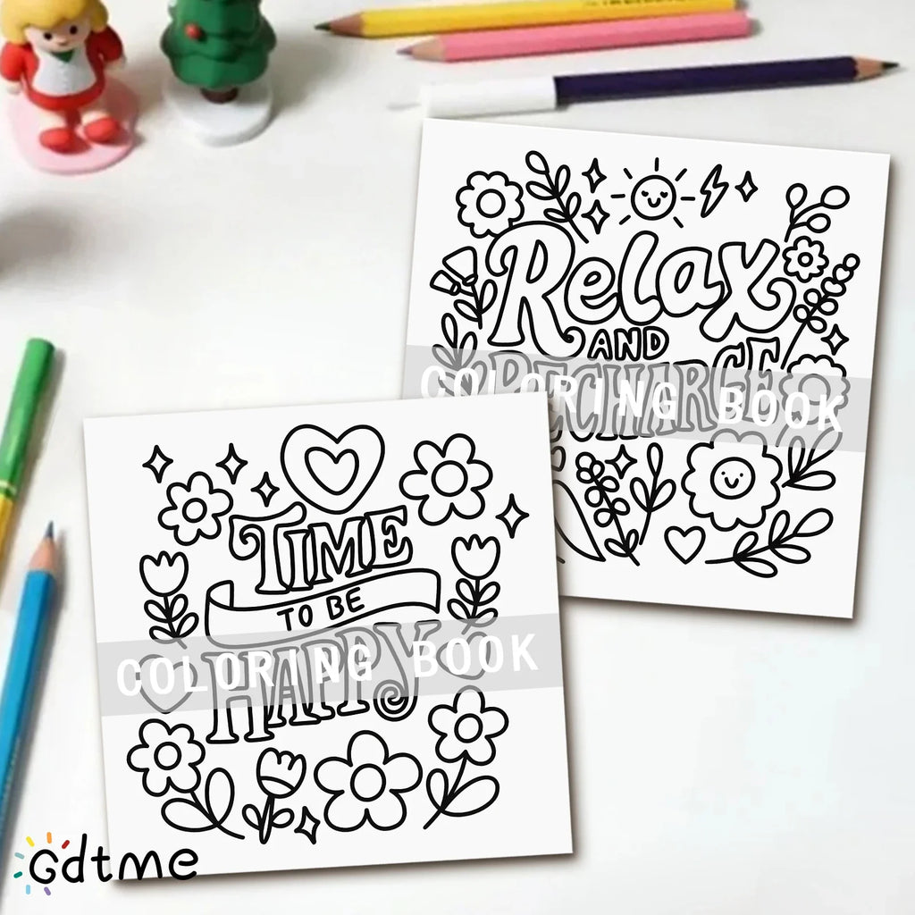 Motivational QUOTES Coloring Book For Adults And Teen Featuring Cute Cozy Daily Activities For Relaxation (Cozy Spaces Coloring)