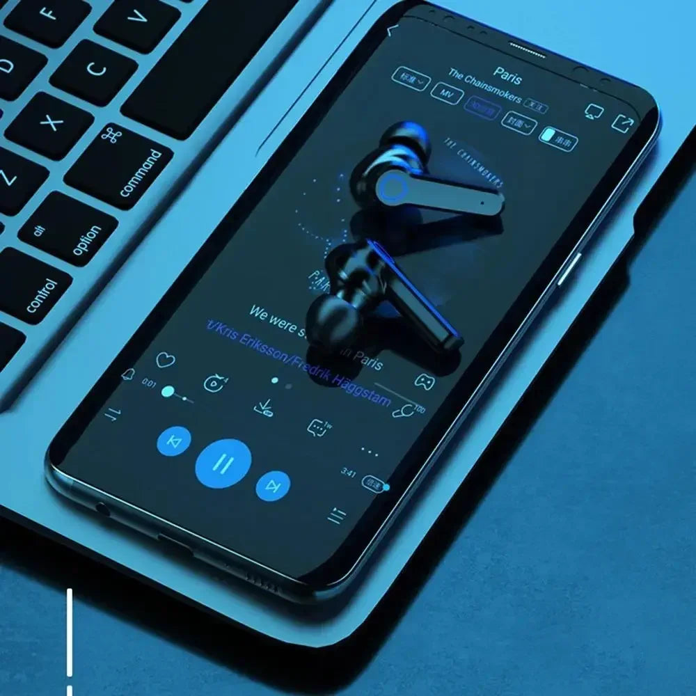 M19 Bluetooth Headset Wireless Tws Gaming Support Noise-cancelling Touch In-ear Mini Emergency Power Bank Headset