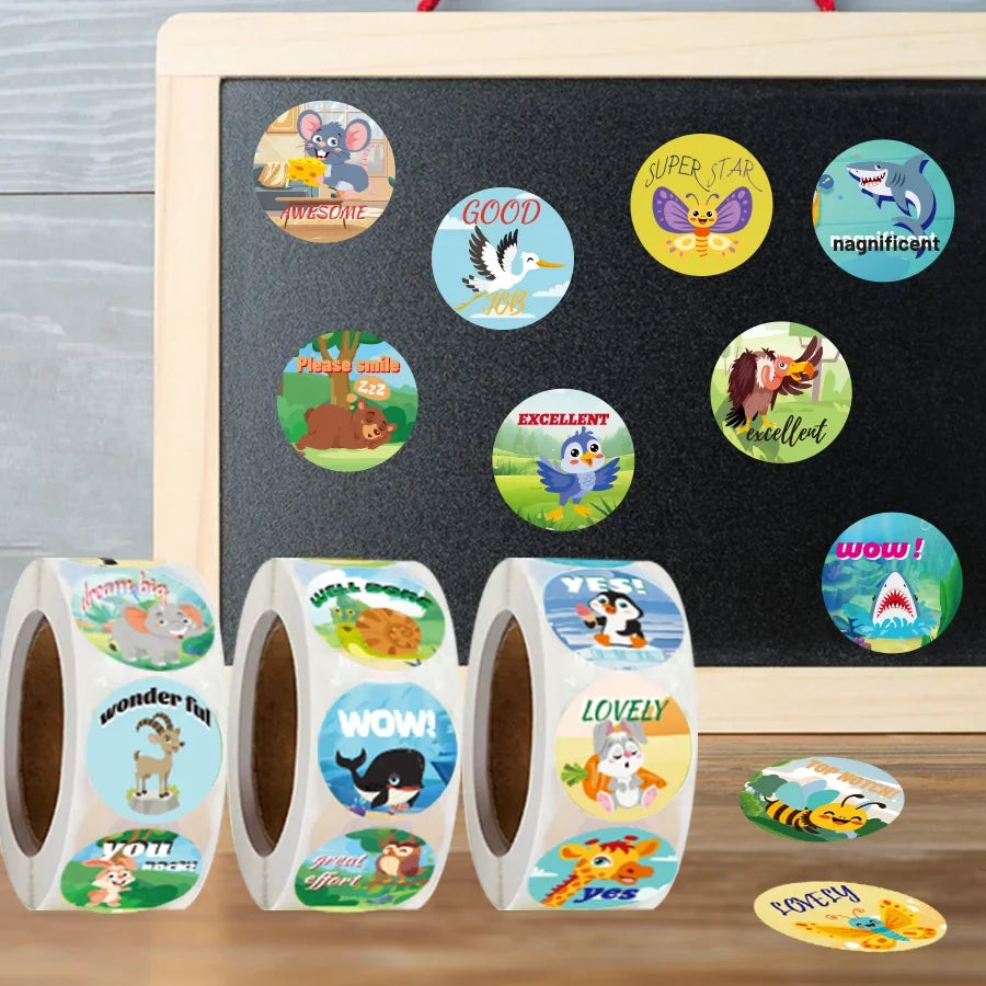 3000 PCS Mini Teacher Stickers Classroom Stickers Motivational Stickers for  Animals Stickers