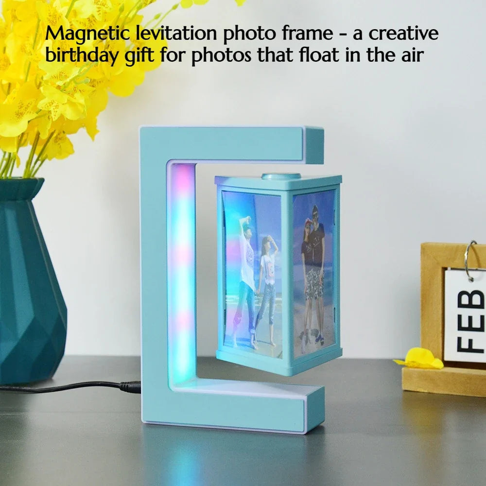 Magnetic Levitation Photo Frame for Hanging Photos Creative Birthday Gift Home Decoration Item Decorative Craftwork