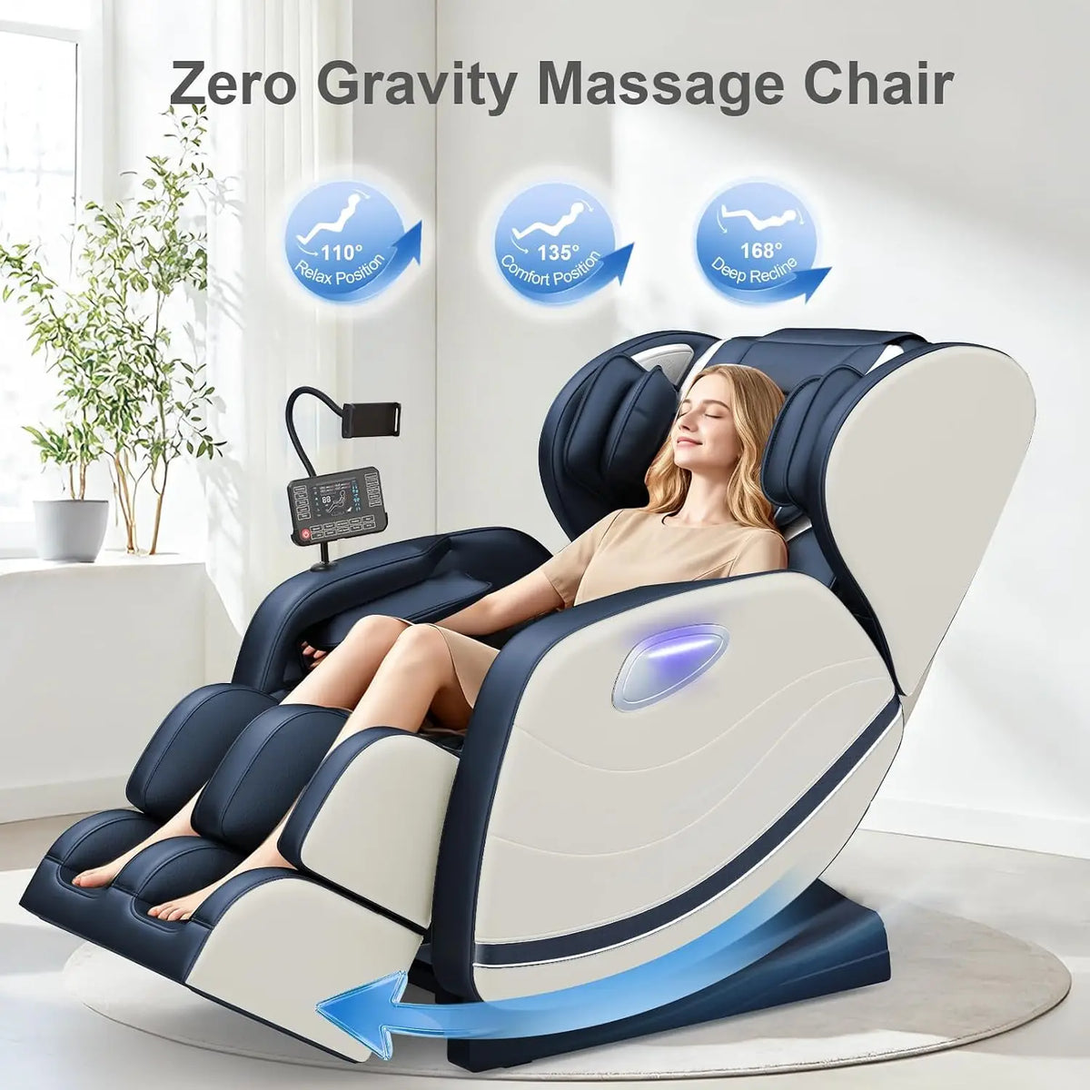 Track Massage Chair Full Body, Zero Gravity Recliner | 12 Fix Rollers, 8 Airbags, 15 Auto Programs, Foot, Custom