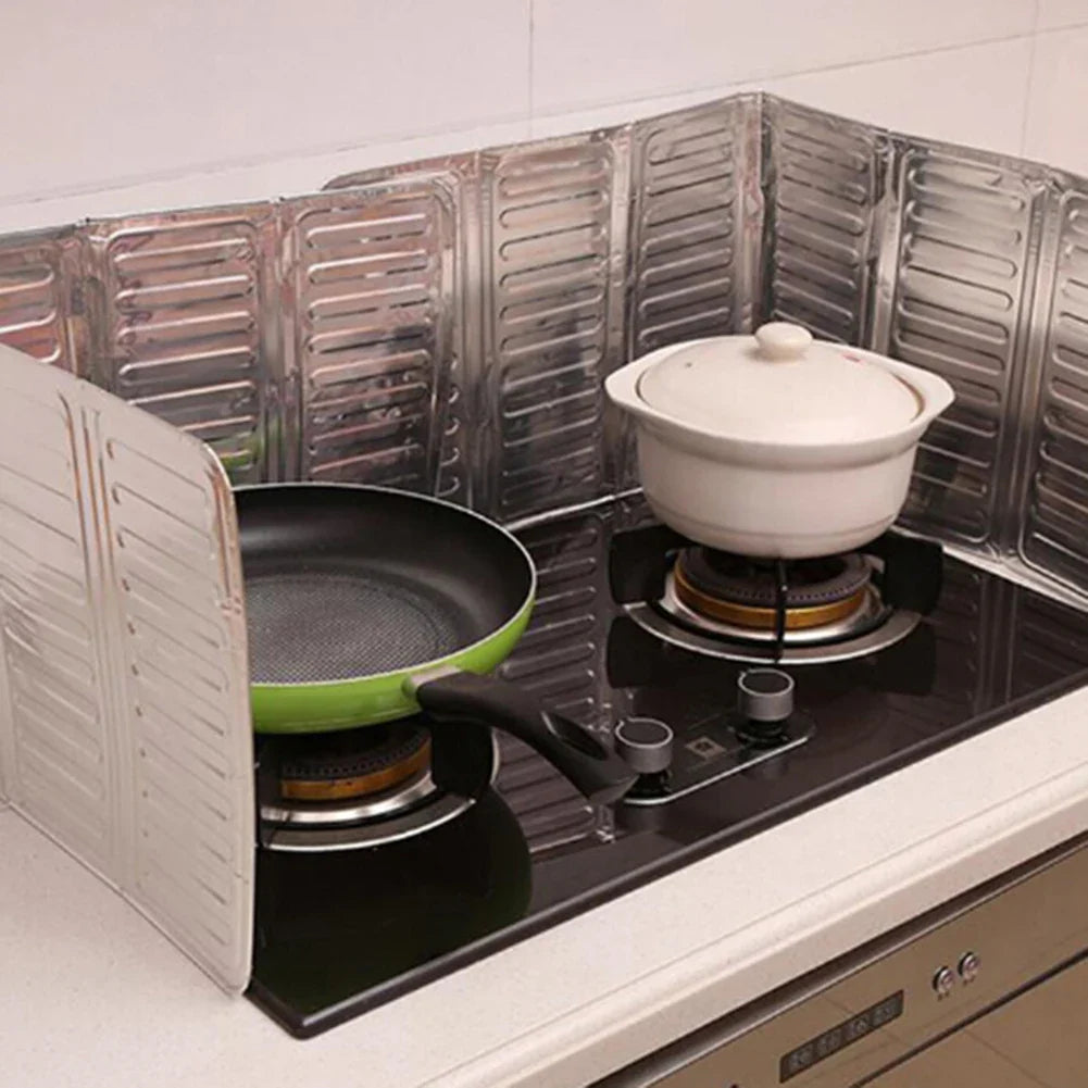 1pc Kitchen Oil Splash Guard Anti-oil Screen Removable Oil-Proof Splash Guard Kitchenware Home Kitchen Cleaning Accessories