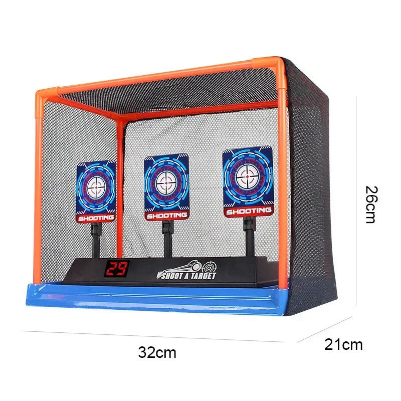 BB-Nerf Guns Suto Reset Electric Shooting Target Sccessories Sound Light Shooting Game Toys High Precision Scoring
