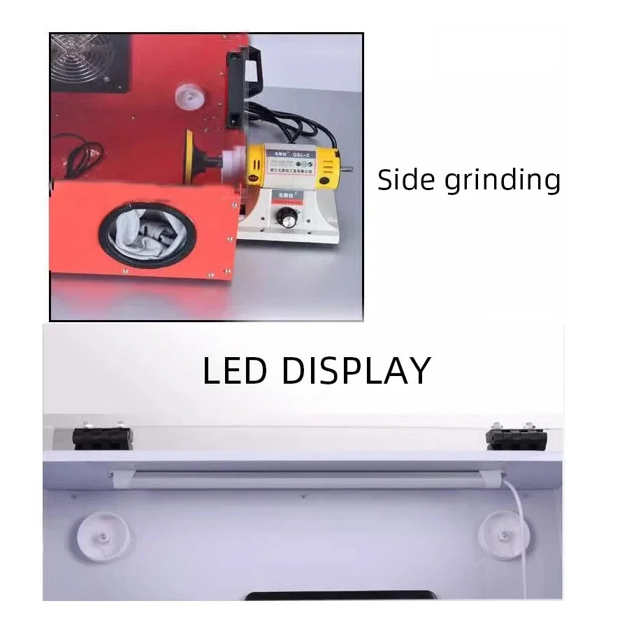 Grinding Dust Box Metal Structure Dust Box Ventilation Fan Dust Extraction Box for Craft Work Sanding Polishing