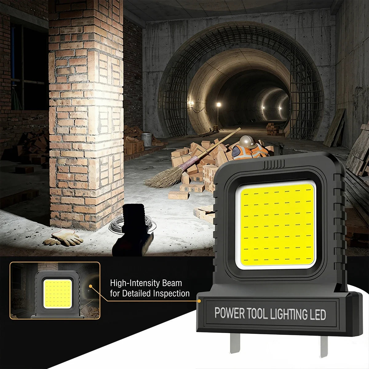 1/2/3/5pcs Super Bright LED Work Light Portable Lasting Strong Light Supply for Night Work Light 20V 21V Li-ion Battery Power