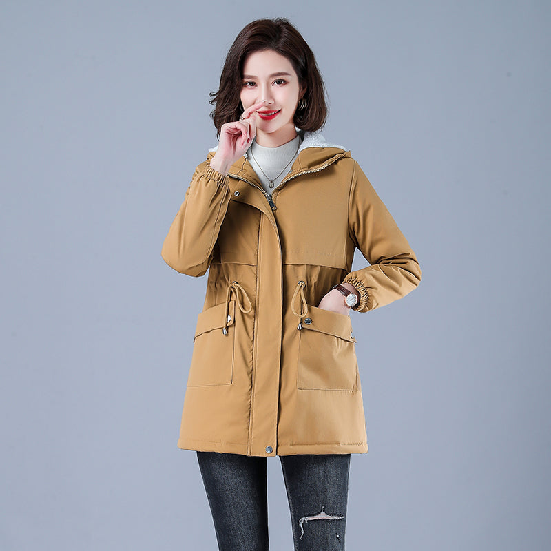 Women's Winter Puffer Coat, Warm Cotton Hooded Casual Parka