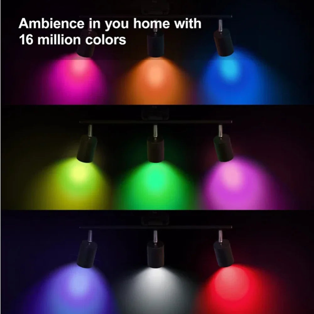 Zigbee Led Light Bulb E27 E14 GU10 Smart Lamp RGB+WW+CW Led Bulb Voice Control With Alexa,Google Home,Smartthings