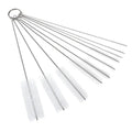 Drinking Straw Cleaning Brush Kit Reusable Tube Pipe Cleaner Nylon Stainless Steel Long Cleaning Brushes for Baby Cup Bottles