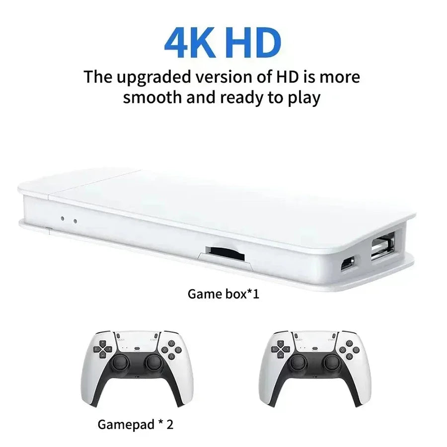 M15 Game Stick Mini TV Handheld Game Classic 4K Retro Game Wireless Controllers HD Output Gaming Console for PS1 Arcade