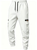 2026 Men's Joggers Pants Loose Drawstring Long Pants Men Zipper Multi-pocket Sweatpants Casual Cargo Trousers For Men Fitness