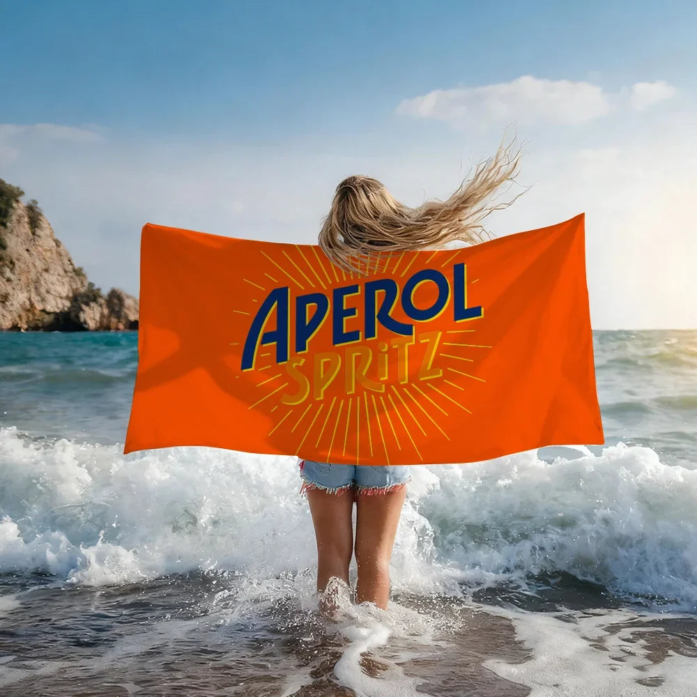 A-Aperol-Spritz Cool Fashion Towel Shower Sauna Travel Spa Quick Dry Gym Accessories Soft Large Beach Towels