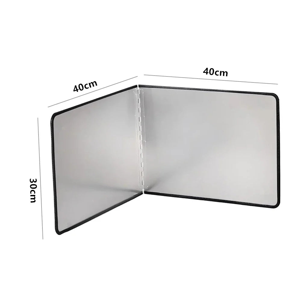 LMETJMA Splatter Guard Foldable Stainless Steel Oil Splash Board Nonstick Oil Splatter Guard Heat Insulation Board For Stove Top