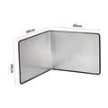 LMETJMA Splatter Guard Foldable Stainless Steel Oil Splash Board Nonstick Oil Splatter Guard Heat Insulation Board For Stove Top