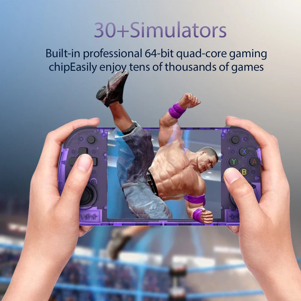 BOYHOM R36H PRO Retro Handheld Video Game Console Linux System 4.2 Inch IPS Screen R36HPROMAX Portable Pocket Video Player 64GB