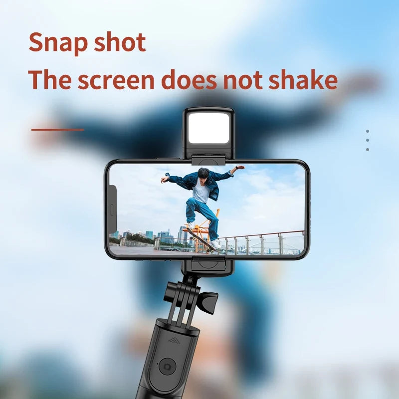 BSLIUFANG Monopod Remote Shutter Fill Light for iPhone Samsung Xiaomi Phone Holder Mini Tripod Wireless Bluetooth Selfie Stick