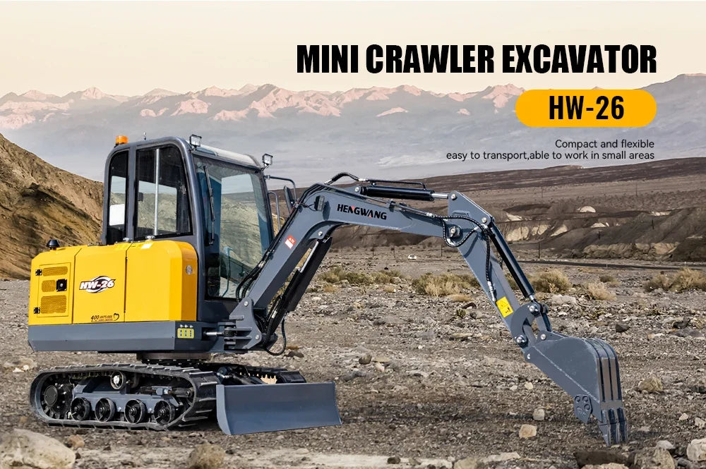 2.5 Ton Diesel Mini Excavator – Compact Crawler Digger with Hydraulic Controls