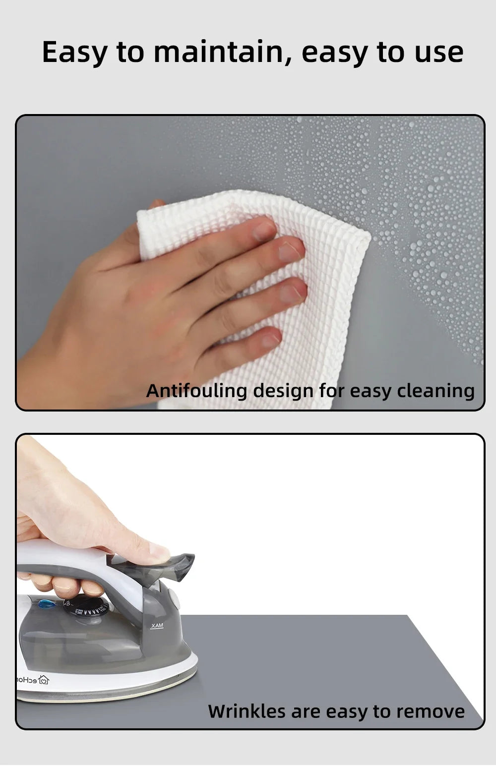 Simple anti glare screen, 60-110 inches, no need to drill holes for installation, high-definition 4K projection screen