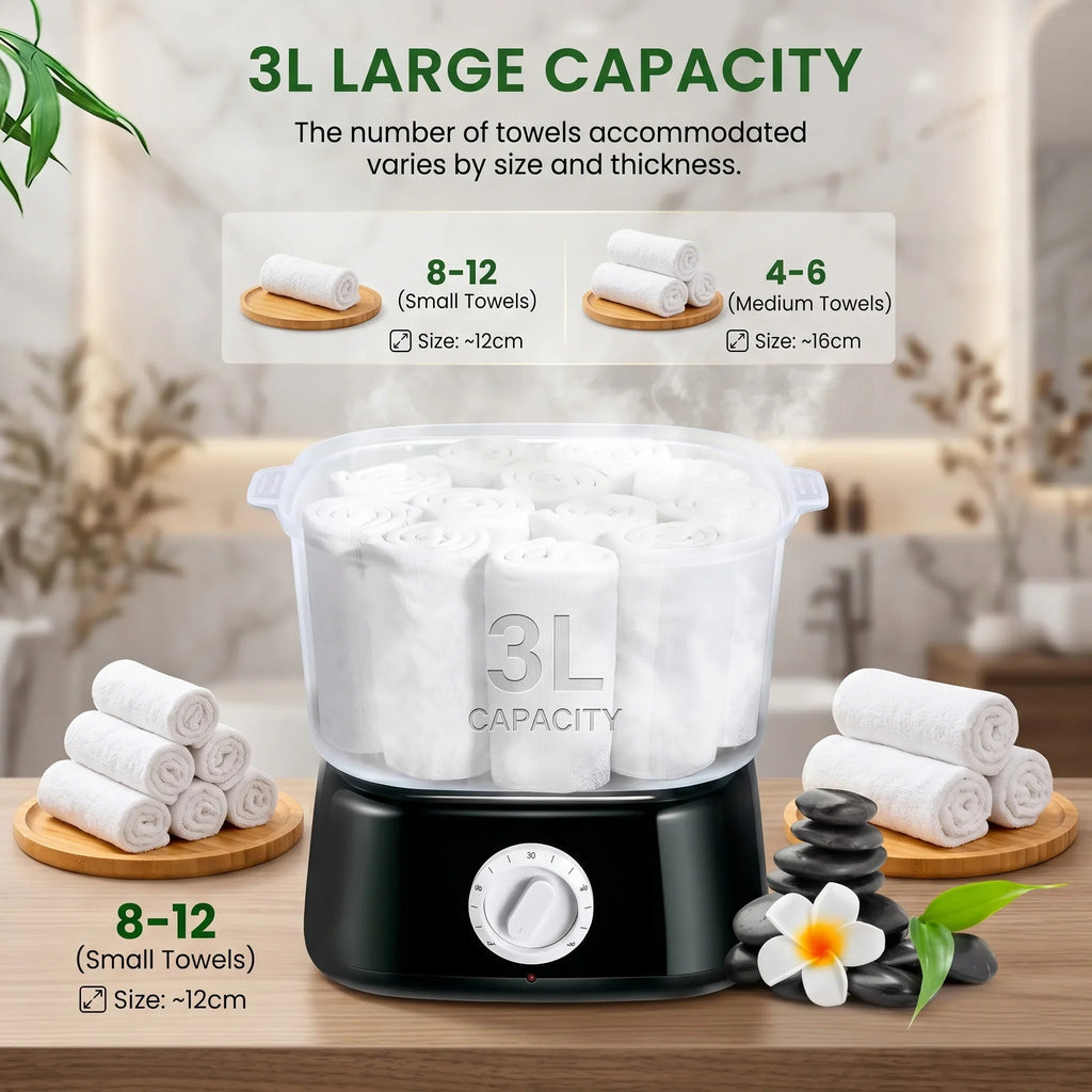 Electric Hot Towel Warmer Steamer Fast Heating Spa Salon Tool 202 F High Temp Heater Disinfection For Hairdresser Home 110V 220V
