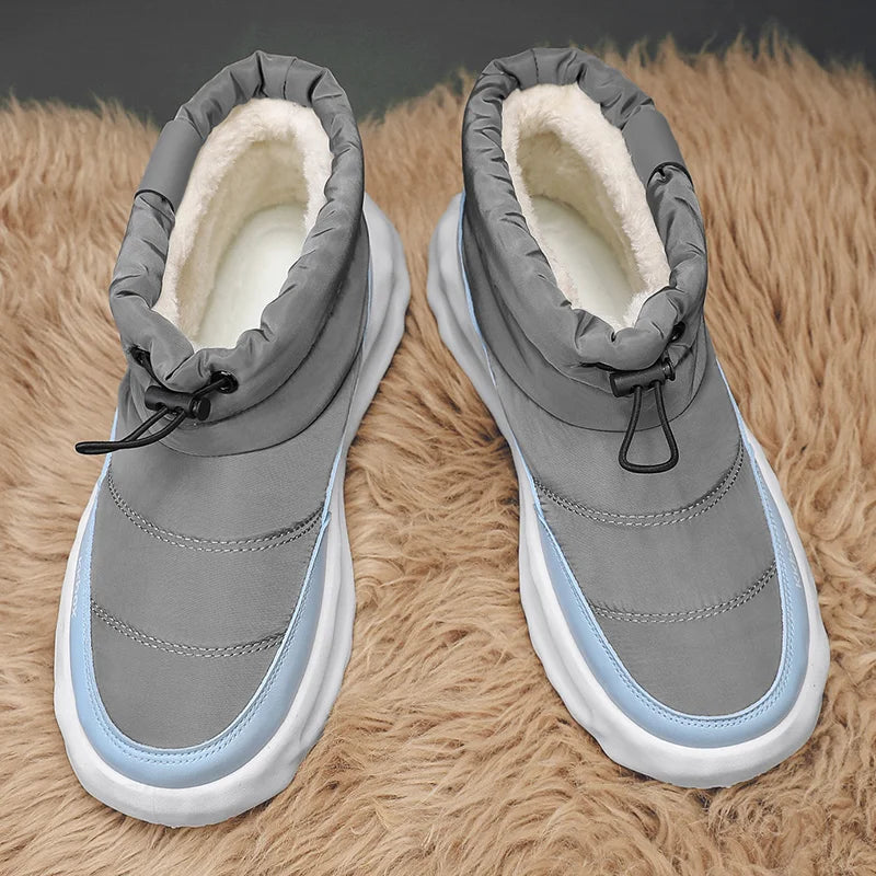 Men's Winter Velvet Ankle Boots, Warm Stylish Winter Shoes