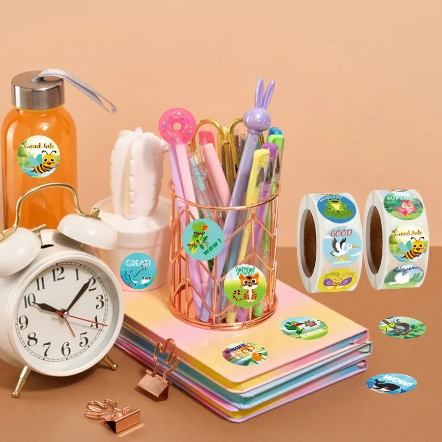 3000 PCS Mini Teacher Stickers Classroom Stickers Motivational Stickers for  Animals Stickers