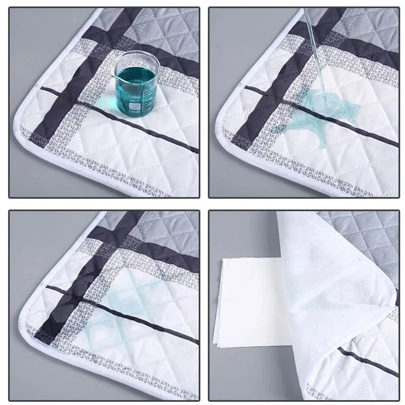 HOMEFISH Washable Mattress Urine Mat for Baby Toddlers Cute Cartoon Bed Protector Diaper Bedding Urine Pads Cloth Breathable