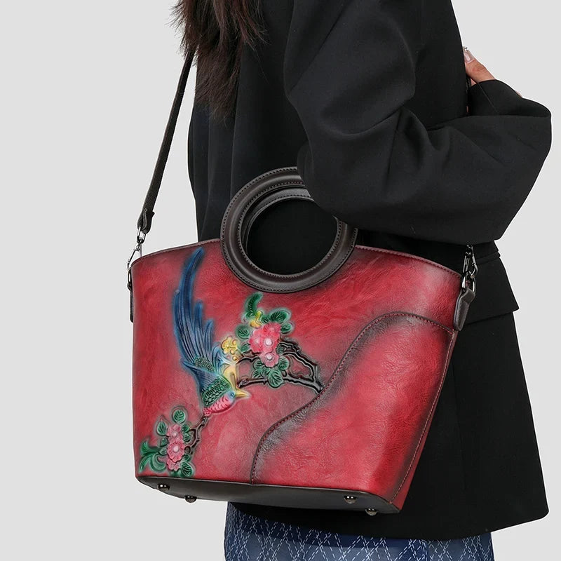 Luxury Designer Circular Handbag Women Shoulder Bag Classic Retro Handbag Fashionable Office Casual Medium-sized Crossbody Puse