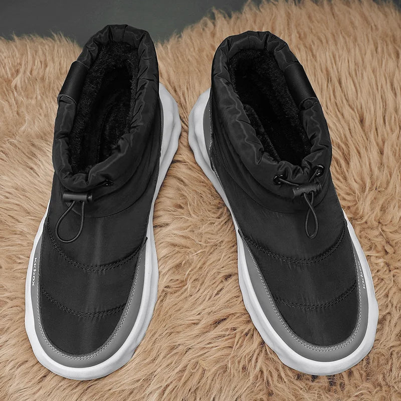 Men's Winter Velvet Ankle Boots, Warm Stylish Winter Shoes