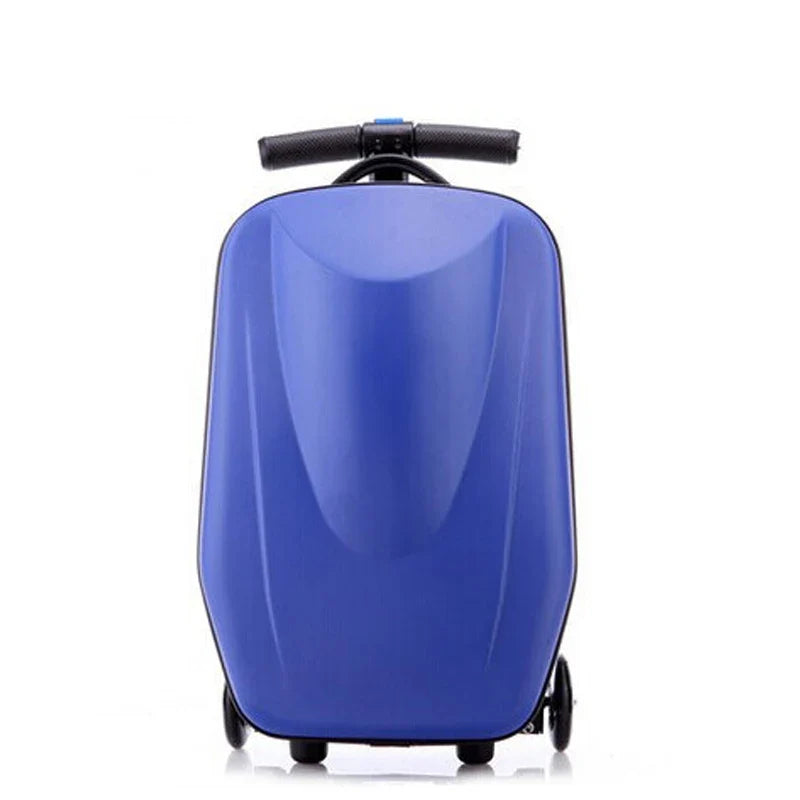 Adult Folding Business Trolley Case Design Cool Travel Suitcase Trip Cabin Skateboard Scooter Kids Riding Luggage Carrier Unisex