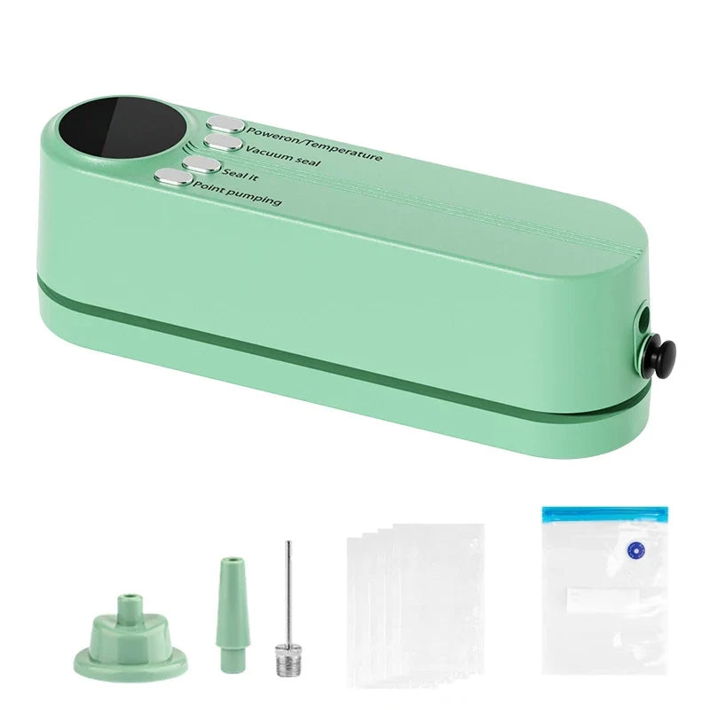 Vacuum Sealer Portable Mini Multifunctional Food Sealer Rechargeable Food Package Plastic Bags Automatic Vacuum Sealing Machine
