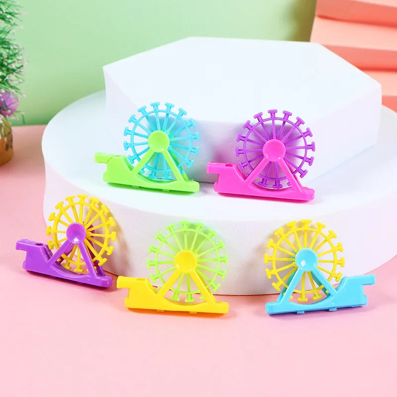 10/20/50pcs Children Cartoon Ferris Wheel Whistle Parent- Interaction Children'stoys Birthday Party Gift Random Color