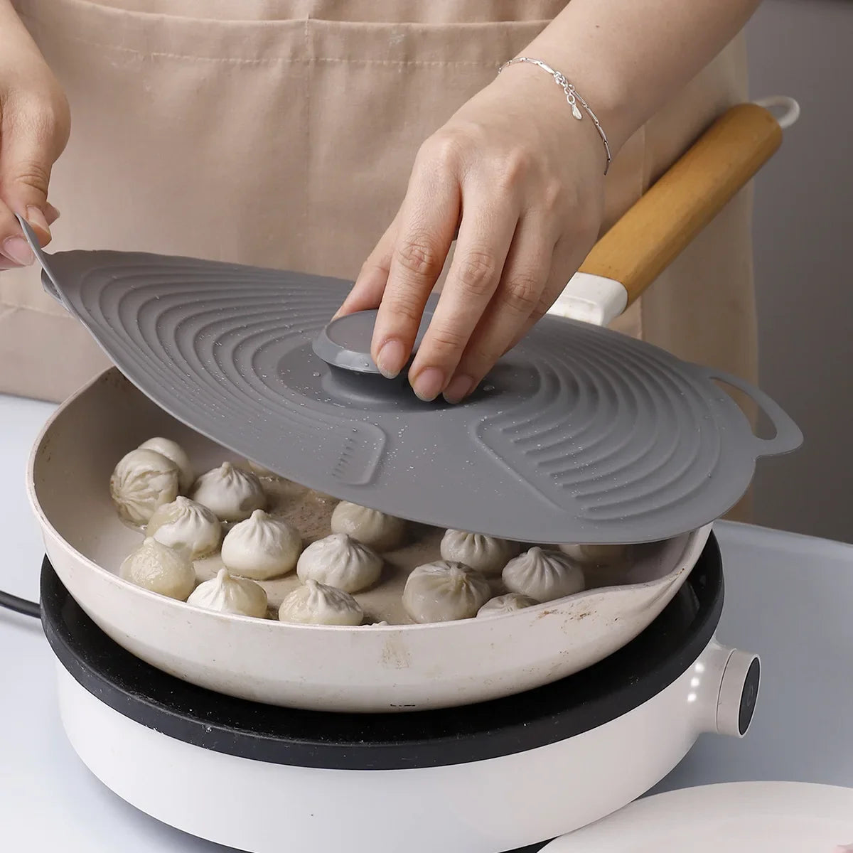 Silicone Bowl LIDS, Microwave Splash LIDS, reusable heat-resistant LIDS, suitable for POTS, frying pans, safe for refrigerators