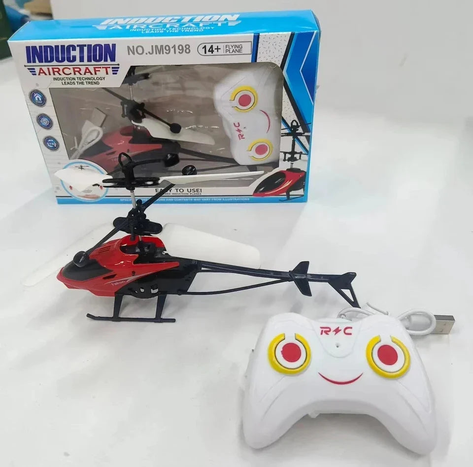 Mini Induction Hover Drone Rechargeable Flying Helicopter Safe Fall-Resistant Toy Gift for Children