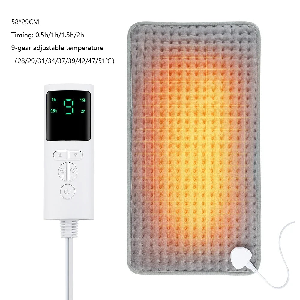 Electric Heating Pad Thermal Mat for Neck and Back Muscle Relaxation Household Warm Abdomen Winter Heated Blanket Office