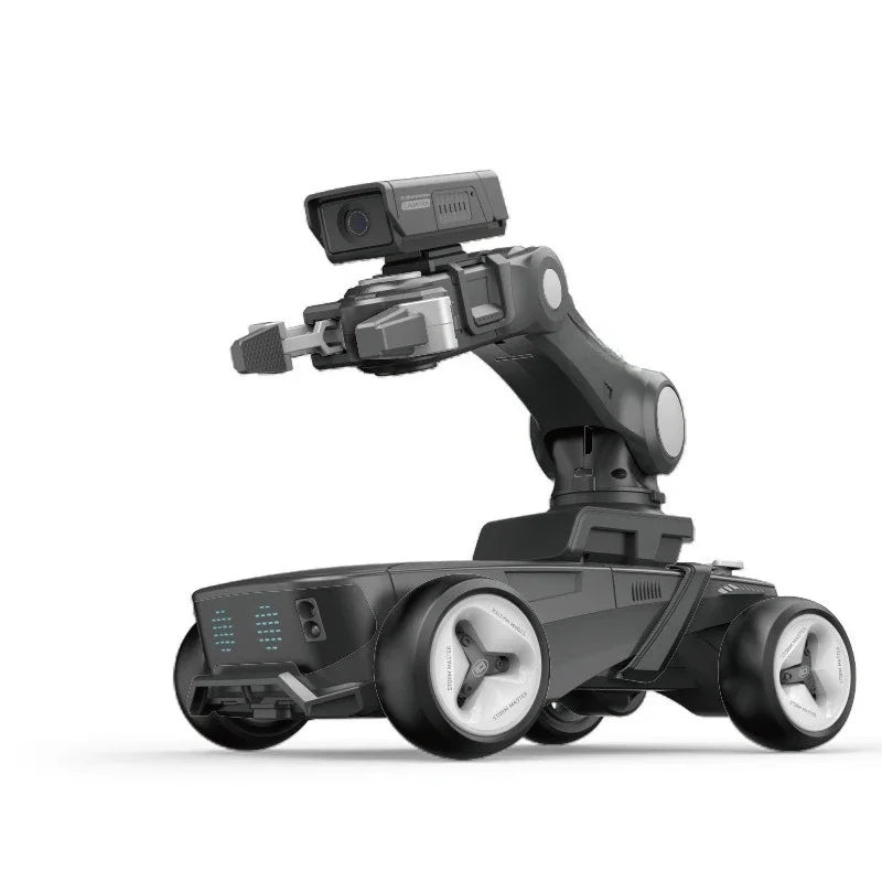 Storm X5 Intelligent RC Robot Car with Infrared Recognition & Programmable Modes - White/Black, Kids Educational Gift
