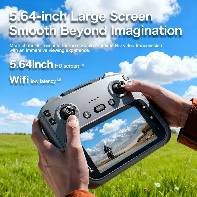 Lenovo GT50 Drone 8K EIS GPS Foldable Quadcopter 4.3'' Screen Remote Control Lightweight Beginner Pro+ Drone for Adults Travel X