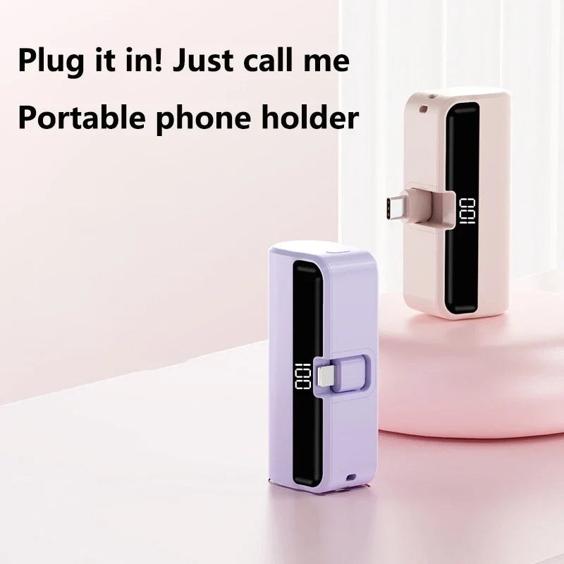 Lenovo 500000mAh Mini Capsule Power Bank High Capacity Fast Charge Powerbank Portable External Battery for iPhone Huawei Samsung