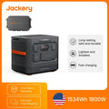 Jackery Explorer 1500 Ultra & Car Fast Charge Cable Set, 1534Wh LiFePO4 1800W IP65 Waterproof Solar Generator for RV Travel