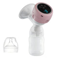 Intelligent Integrated Electric Breast Pump, High Suction Portable Painless Silent Breast Milk Pump for Postpartum Mothers
